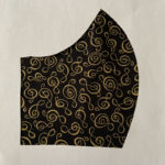 Black With Gold Metalic Music Notes