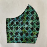 Blue Green Lattice Batik