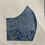 Blue Yellow Swirl Batik