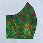 Green Yellow Orange Paisley Batik