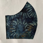 Navy Sunflower Batik